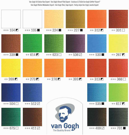 Royal Talens Van Gogh Expert Box Oil Painting Set in Case Painting Set