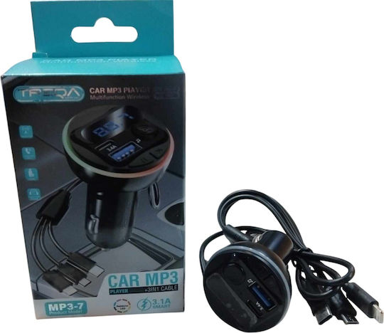 Αναμεταδότης Fm Αυτοκινήτου Mp3 +3 In 1 Mp3-7 Tr-w10