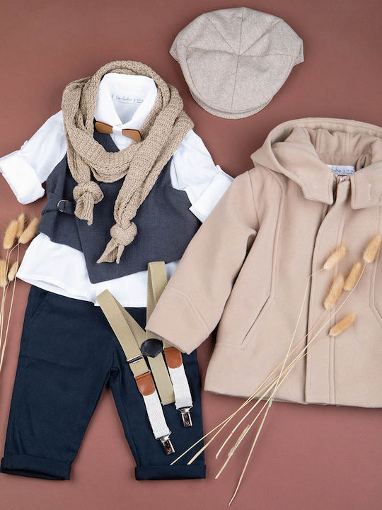 Taufmantel für Jungen Camilo Camel 9904 Bambolino Bmb-9904