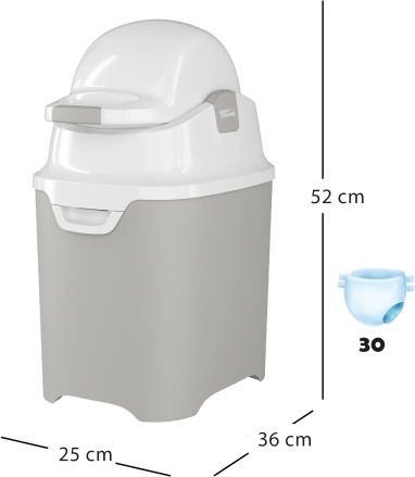 Diaper Champ One Κάδος Απόρριψης Πανών Ροζ