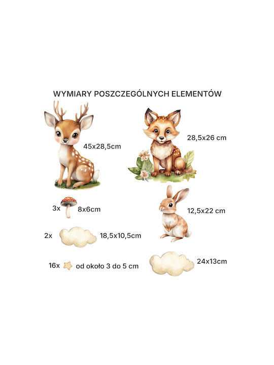 Decowalls Детска стикерна за стена Стена 50x100бр