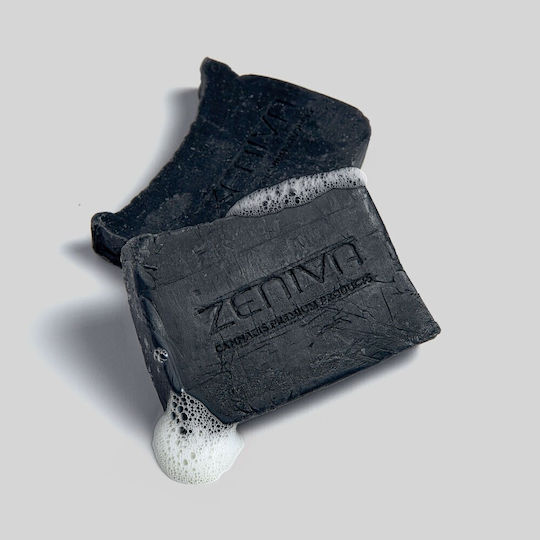 Zeniva My Zen Activated Charcoal Soap with Herbal Extracts Facial Cleansing Soap Bar for Acne-Prone Skin
