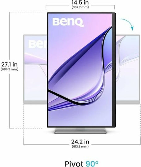 BenQ MA270U IPS HDR Monitor 27" 4K 3840x2160 με Χρόνο Απόκρισης 5ms GTG Ασημί
