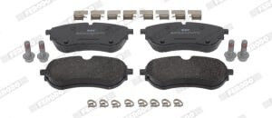 Ceramic Disc Brake Pad Set Front Vw Amarok 2.0 2.0d 3.0d 09.10-05.22 Ferodo Height 75.6mm Width 163.8mm Thickness 19.7mm