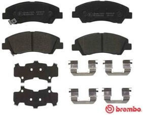 Front Disc Brake Pad Set Brembo Hyundai I10 Ii Iii 1.0 1.0lpg 1.2 08.13 Height 50mm Width 133mm Thickness 17mm Wear Sensors 2 Mando