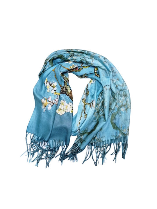 Mdl Women's Cashmere Scarf Light Blue