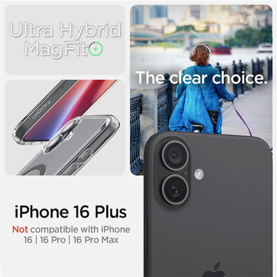 Spigen Ultra Hybrid Back Cover Plastic Transparent (iPhone 16 Plus)