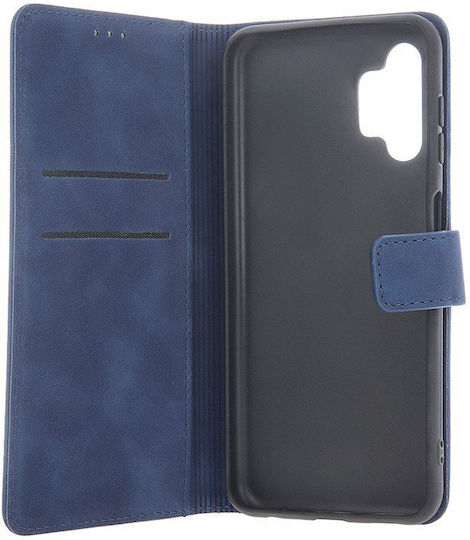 Wallet Tempered Glass / Leather Navy Blue (Xiaomi Redmi 13C 4G, Xiaomi Redmi 13C 5G)