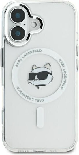 Karl Lagerfeld Iml Metal Choupette Head Magsafe Umschlag Rückseite Metallisch Transparent (iPhone 16)