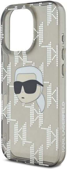 Karl Lagerfeld Задна корица Пластмаса / Силикон / Кожа Черно (iPhone 16)