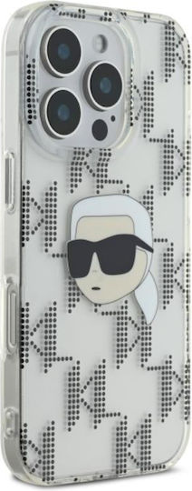 Karl Lagerfeld Hülle iPhone 16 Pro 6,3" Klhcp16lhklpkht Transparent Hart Iml Karl Kopf Galvanisiert 3666339319823