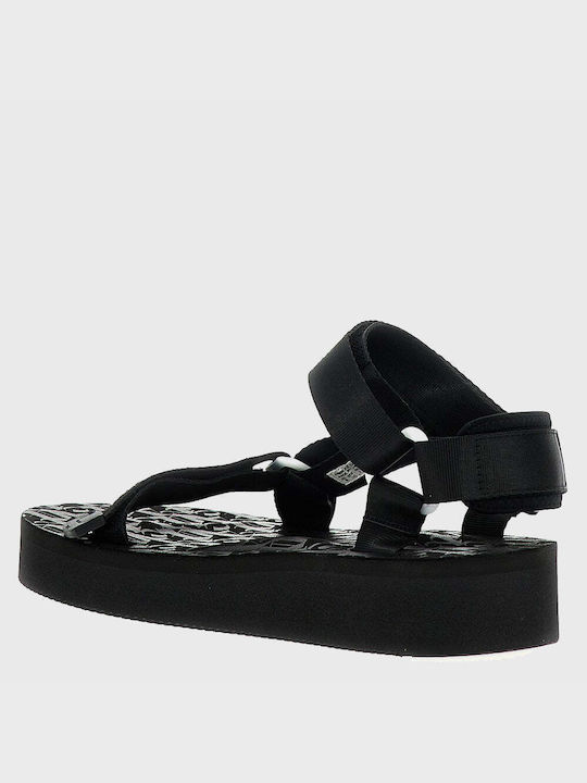 Palm Angels Women's Flat Sandals with Strap in Black Color