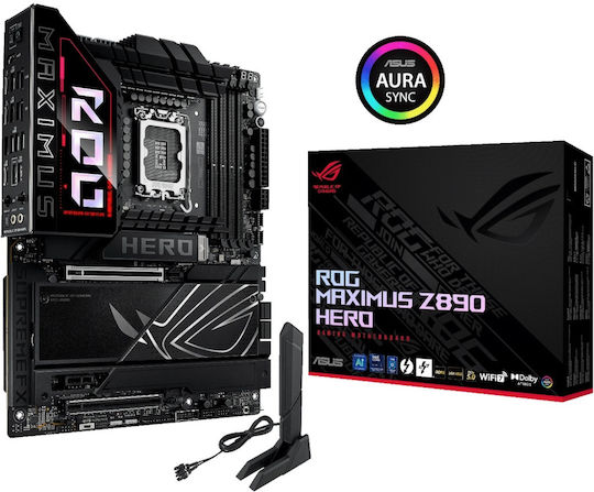 Asus ROG Maximus Z890 Hero Wi-Fi Motherboard ATX με Intel 1851 Socket 90MB1ID0-M0EAY0