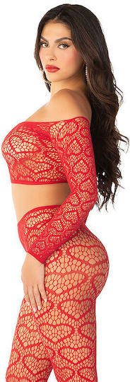 Leg Avenue Crop Top Red