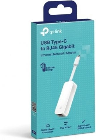 TP-LINK UE300C USB-C Network Adapter with Wired Gigabit Ethernet Connection Standard v5