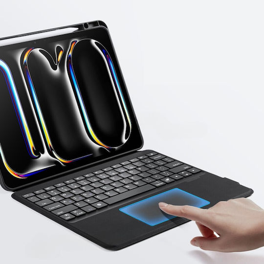 Dux Ducis Dk Flip Cover με Πληκτρολόγιο Μαύρη (iPad Pro 2024 13")