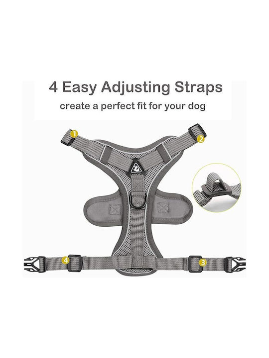 Σαμαράκι Σκύλου Γιλέκο Γκρι Small 30-35cm