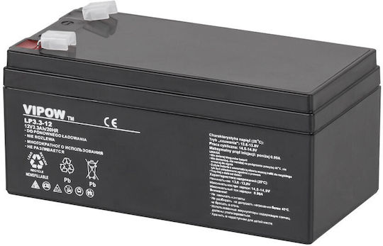 Vipow UPS Battery with Capacity 3.3Ah and Voltage 12V BAT0219 1pcs