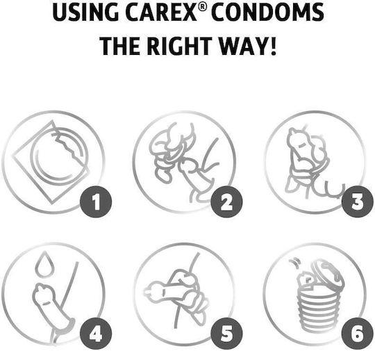 Carex Προφυλακτικά 12τμχ με Ραβδώσεις