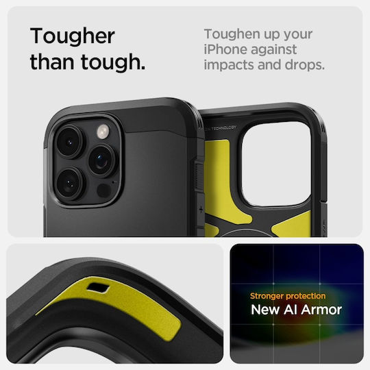Spigen Ultra Hybrid MagFit Back Cover Plastic 2mm Black (iPhone 16 Pro)