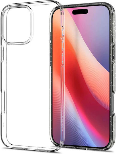 Spigen Liquid Crystal Glitter Back Cover Σιλικόνης 0.3mm Crystal Quartz (iPhone 16 Pro)