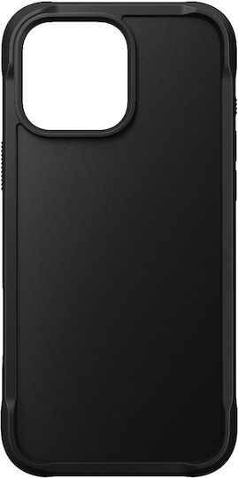 Nomad Rugged Задна корица Пластмаса / Силикон 1.11мм Черен (iPhone 16 Pro)