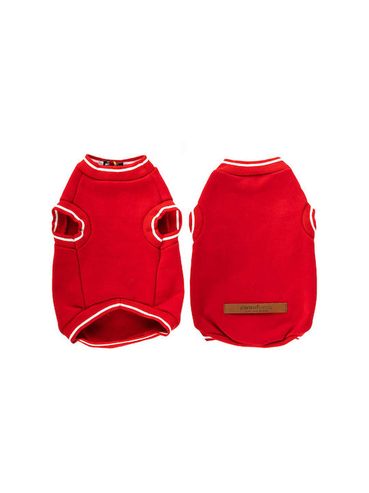 Woofmoda Φούτερ Σκύλου σε Κόκκινο χρώμα Pocket 28εκ.