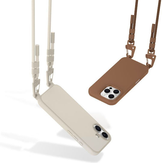 Tech-Protect Magnecklace Back Cover Σιλικόνης Καφέ (iPhone 12 / 12 Pro)