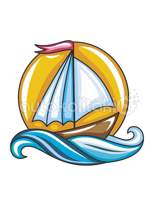 Wall Sticker Little Boat 50cm X 50cm