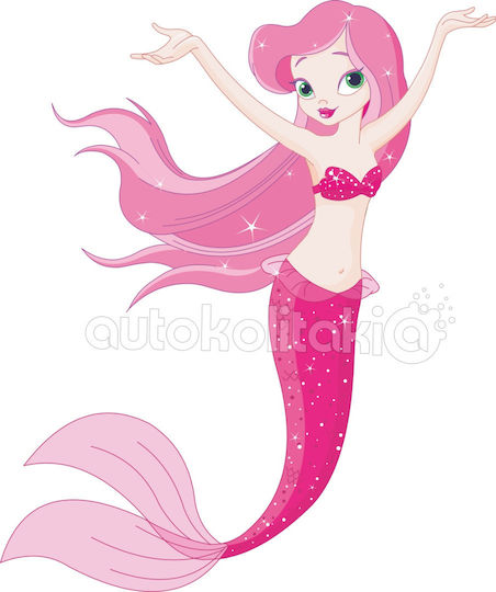Wall Sticker Shiny Mermaid 100cm X 120cm