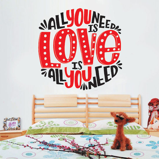 Wall Sticker All You Need Is Love 70cm X 70cm