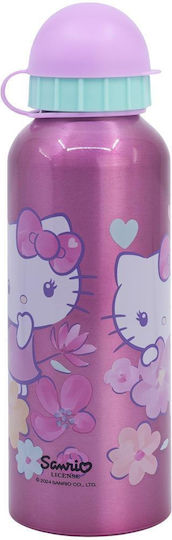 Stor Παιδικό Παγούρι Hello Kitty Αλουμινίου Ροζ 530ml (Διάφορα Σχέδια/Χρώματα)