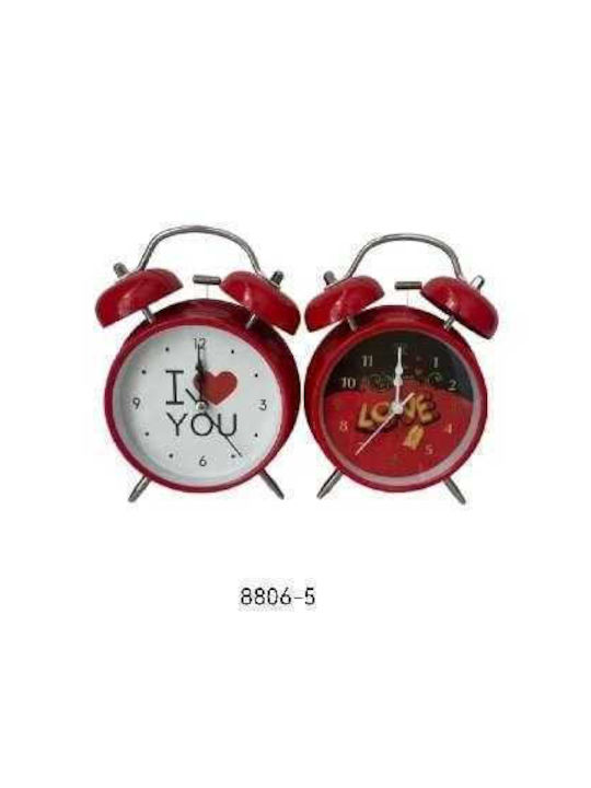 Ceas de Masă cu Alarmă Red/Black 880652_rb