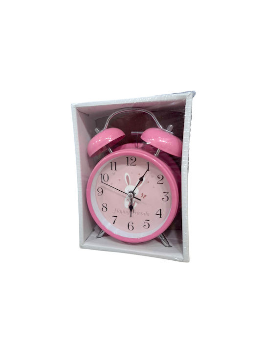 Tabletop Clock with Alarm Pink 880628_pi