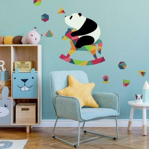 Roommates Wandsticker "Schaukelpferd Panda" RMK4118