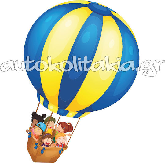 Hot Air Balloon Kids Wall Sticker 50cm X 70cm