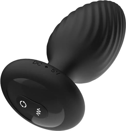 Dop Anal Rotativ și Vibrant Nexus Tornado + Telecomandă Negru