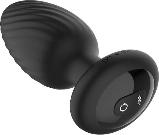Dop Anal Rotativ și Vibrant Nexus Tornado + Telecomandă Negru