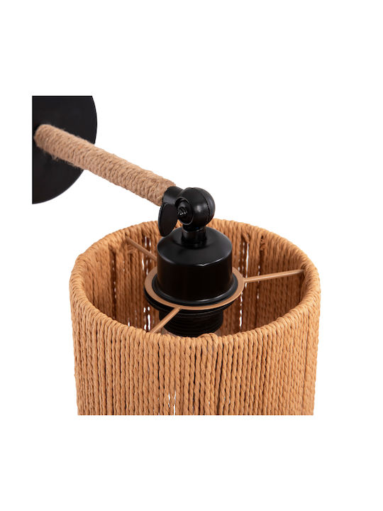HomeMarkt Lant Classic Lamp Wall with Socket E27 Black 15x15x15cm