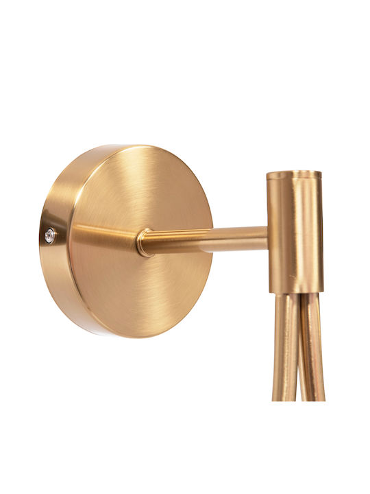 HomeMarkt Bais Modern Lamp Wall with Socket E27 Gold 21cm