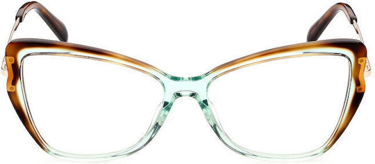 Emilio Pucci Weiblich Brillenrahmen Schmetterling Grün EP5199 095