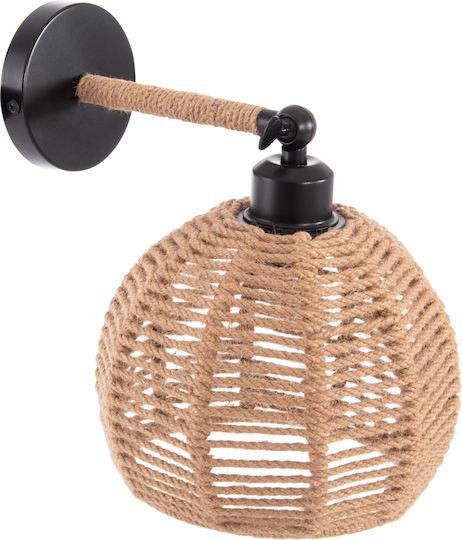 HomeMarkt Stolt Classic Lamp Wall with Socket E27 Beige 20x20x28cm