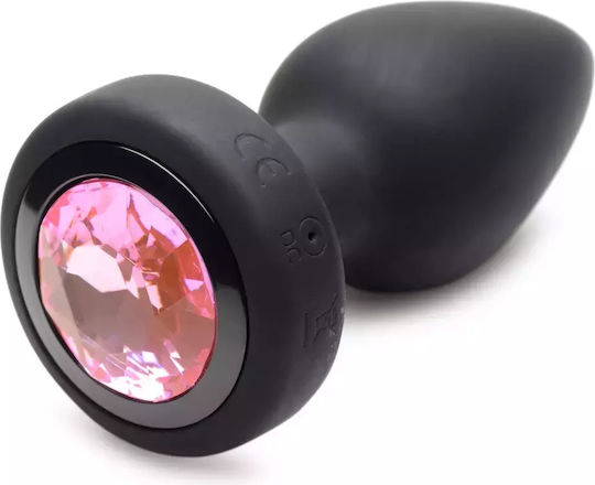 Xr Brands Vibrating Silicone Anal Plug Remote Round Small