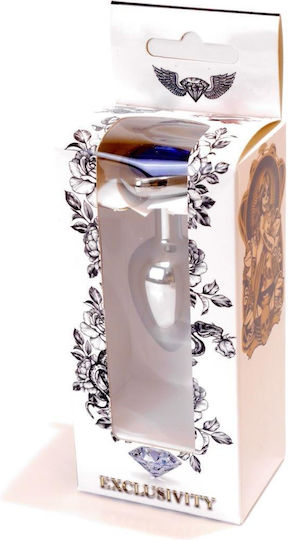 Metal Anal Plug Steel Crystal 7cm