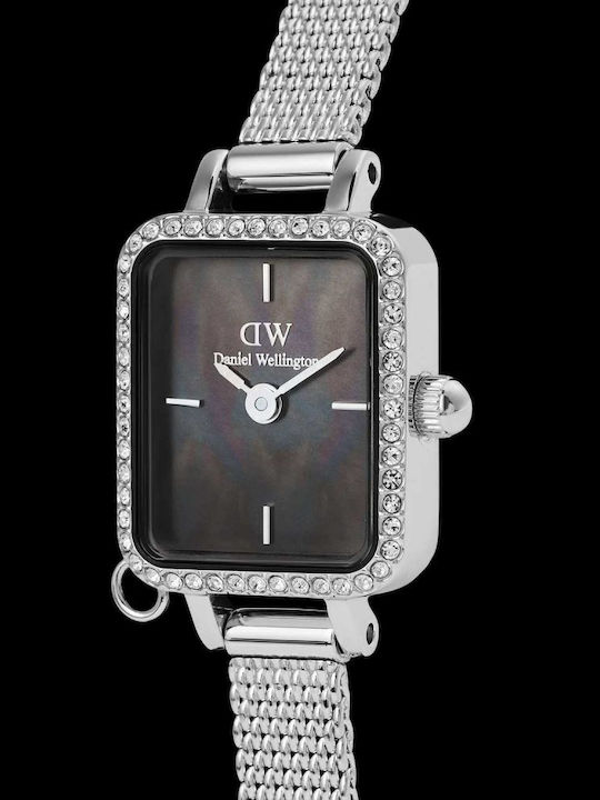 Daniel Wellington Quadro Women's Watch with Silver Metal Bracelet