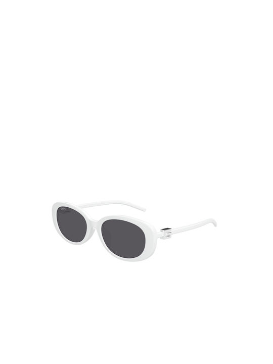 Gucci Women's Sunglasses with White Plastic Frame and Black Lens GG1684SA 006