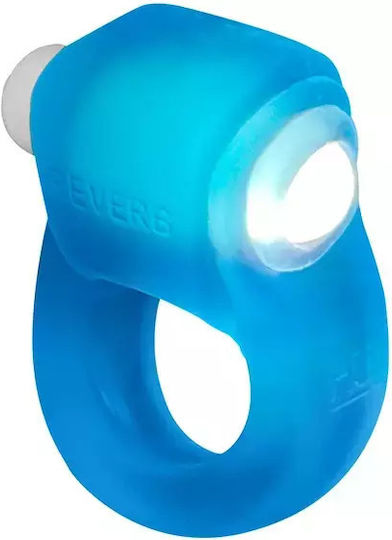 Inel Penian Vibrator Led Albastru Oxballs Glowdick