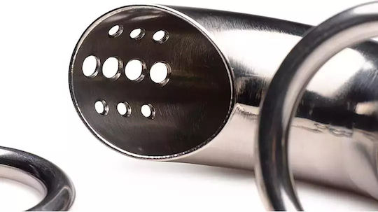 Xr Brands Stainless Steel Locking Penis Cage 3 Rings