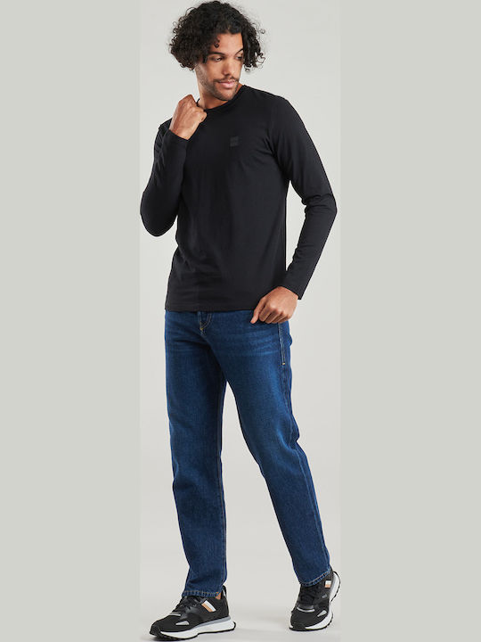 Long Sleeve Black Blouse