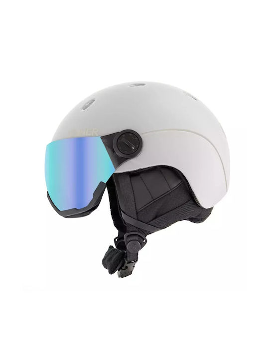 Sinner Titan Visor Kids Helmet for Ski & Snowboard White